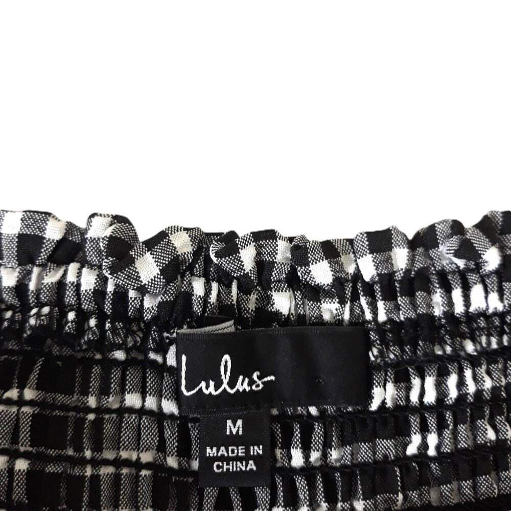 Lulus Patsy White Gingham Off The Shoulder Maxi D… - image 6